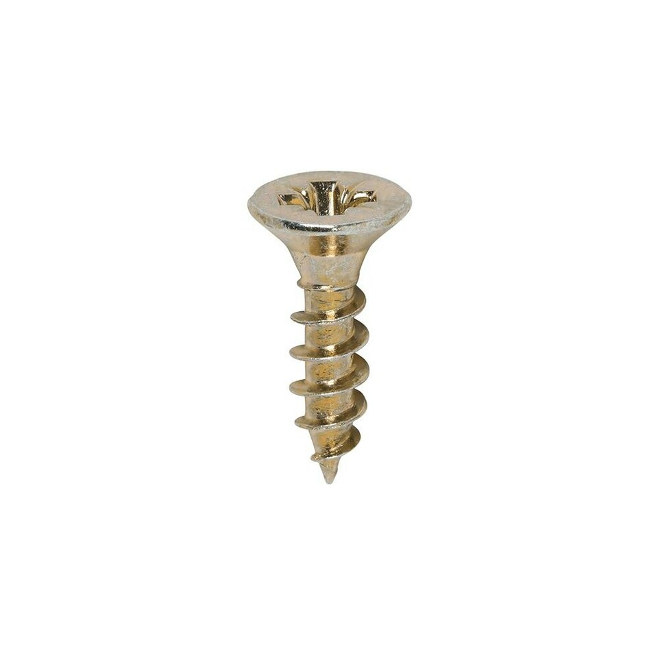 image 1 of Timco - Classic Multi-Purpose Screws - PZ - Double Countersunk - Yellow (Size 4.0 x 16 - 200 Pieces)