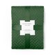 image 1 of OHS Geo Pinsonic Blanket Quilted Bedspread, 200x240cm - Forest Green