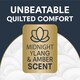 image 2 of Andrex Ultimate Quilts Toilet Tissue 36 Rolls with Midnight Ylang & Amber Fragrance, Air Pocket Technology for Soft, Thick Sheets - 36 Quilted Toilet Rolls