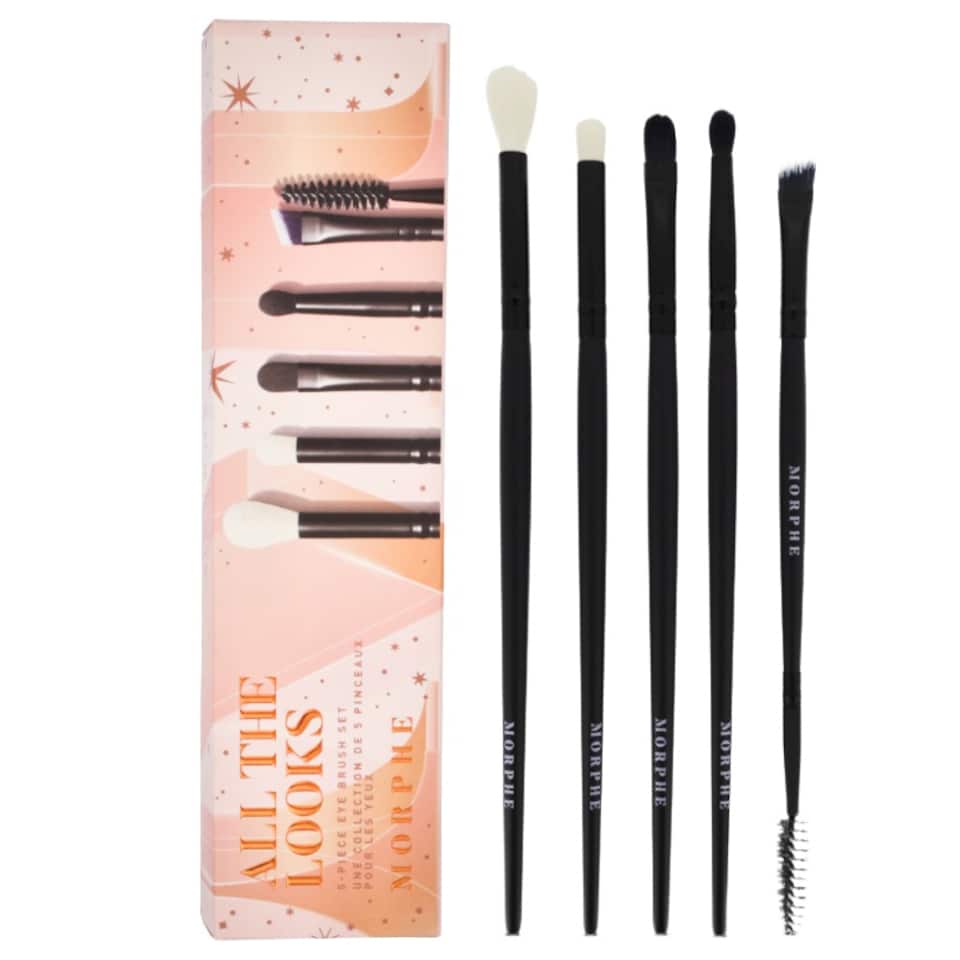 image 1 of Morphe All The Looks 5-Piece Eye Brush Set 5 | Multi | 5-piece