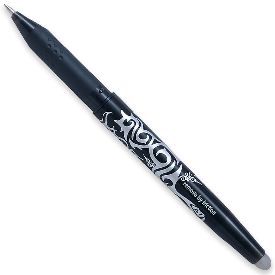 image 1 of Pilot Frixion Ball Rollerball Pen Medium 0.7mm Black Pack of 5