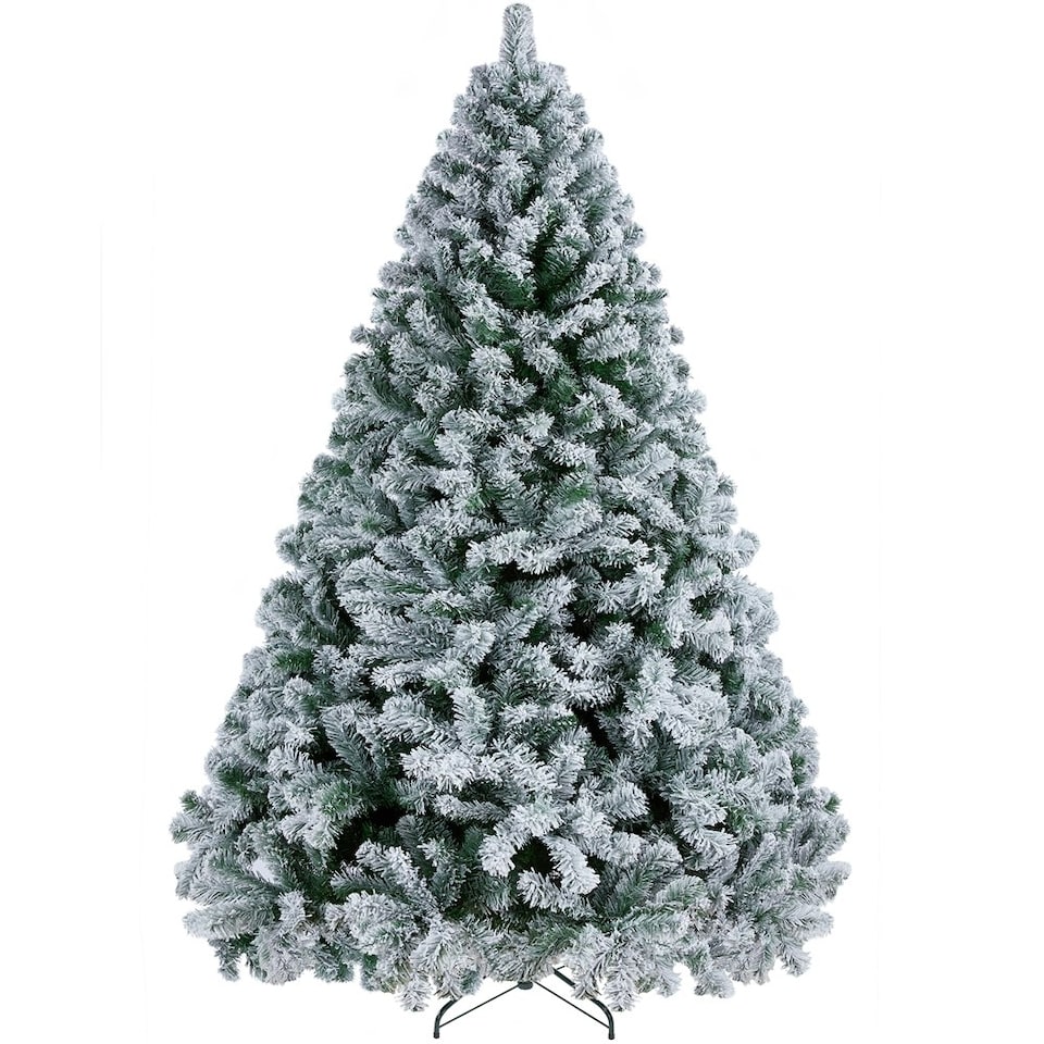 image 1 of Yaheeteh 228cm Artificial Christmas Tree with Foldable Stand