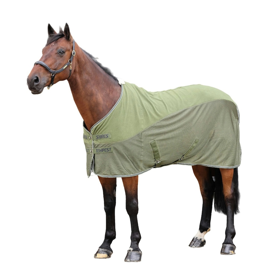 Tempest Original Mesh Horse Cooler Rug - Khaki Green - 60in