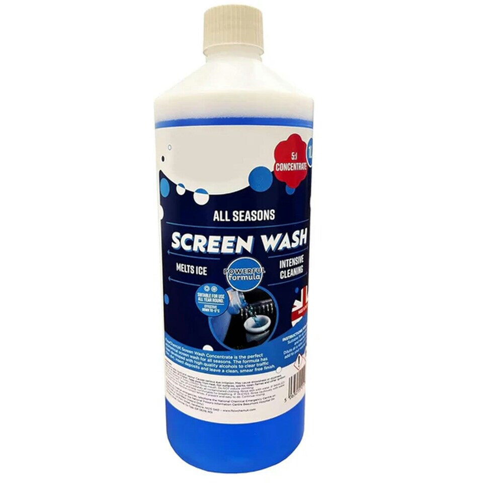 image 1 of 3 x Fast Acting Effective Blue 1 Litre All seasons Vehicle Screen Wash Down To Minus 5 Degrees