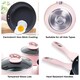 image 3 of Cermalon Blush Pink Non Stick 5 Piece Cookware Set