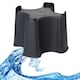 image 1 of Slimline Black Water Butt Stand Accessory Stable Weather Resistant Support Base With Easy Tap Access For 100L Rainwater Collectors