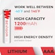 image 2 of Bevigor Ultra AAA Lithium Batteries Pack of 8, Triple A Batteries, 1200mAh 1.5V High Capacity AAA Battery for Home Equipment, Safety Equipment (Disposable Batteries)