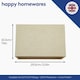 image 5 of Contemporary and Sleek Taupe Linen Fabric Rectangular Lamp Shade 60w Maximum | Cream | Taupe | 1
