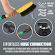 image 6 of 2 In 1 Spray & Wash Cleaning Brush Soft Bristles Ideal For Car Van Lorry Window Cleaning
