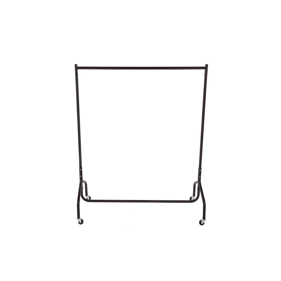 image 1 of 4ft Garment Clothes Rail Super Heavy Duty All Metal Black | Black