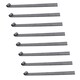 image 1 of Trailer Tailgate Strap Hinge Self Colour 12.5mm Pin Weld On 460mm Long 8pc Grey