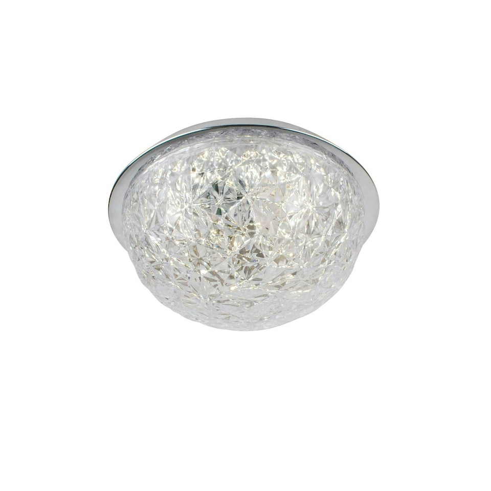 image 1 of Donte Polished Chrome & Acrylic LED Flush Ceilling Light Small