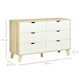 image 8 of HOMCOM Chest of Drawers, 6 Drawer Unit Storage Chest Bedroom