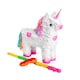 image 1 of Pinatas Unicorn Cardboard Pinata, Stick and Blindfold Set - W43cm x D13cm x H55cm - White