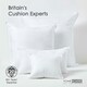 image 6 of Homescapes Luxury Super Microfibre Cushion Pad Insert Inner 30 x 30 cm (12 x 12 inches) | White | 30 x 30 cm (12 x 12")