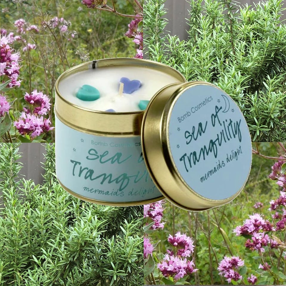 image 1 of Bomb Cosmetics Scented Tinned Candle Sea of Tranquility