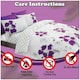 image 3 of VELVETIO Poppy Flower Duvet Cover Set Reversible Polycotton Easy Care Beddings Purple | Aubergine | Double