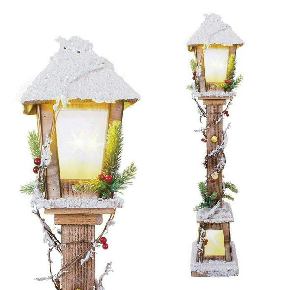 image 1 of The Christmas Workshop 71200 Snow Topped Wooden Lamppost