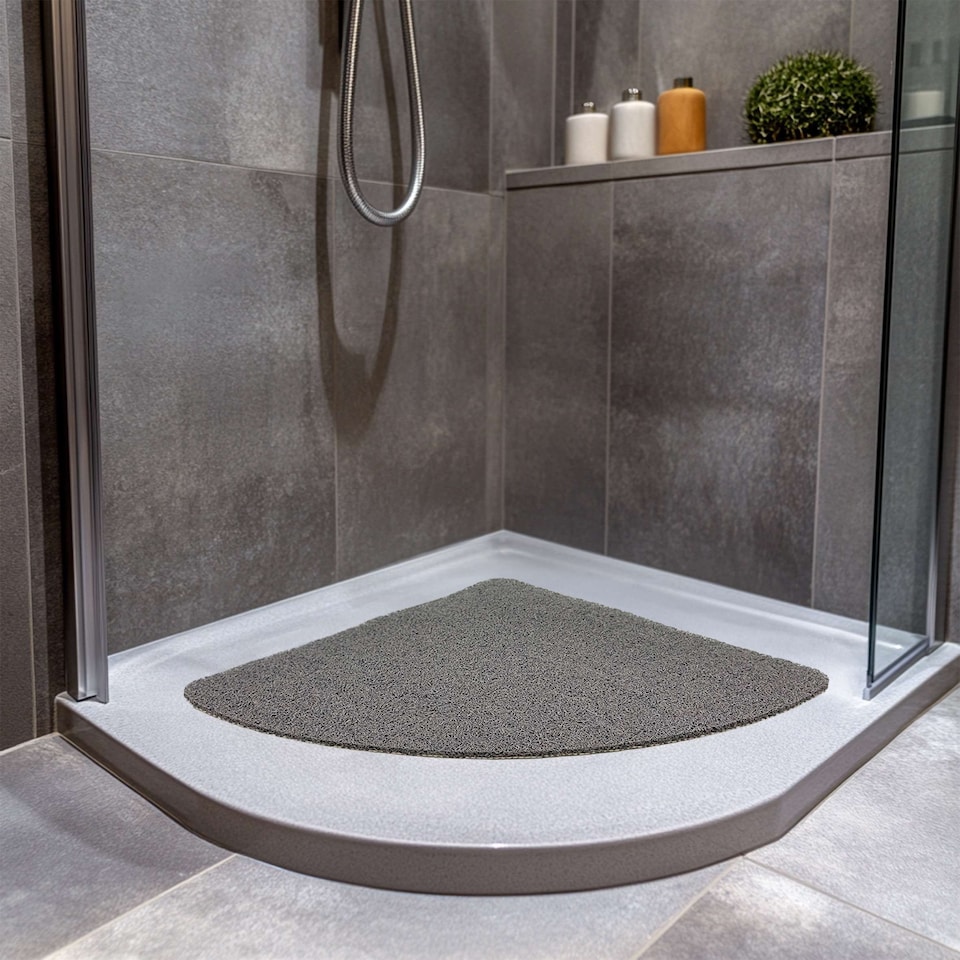 image 1 of Quadrant Anti-Slip Spaghetti Shower Mat 60cm