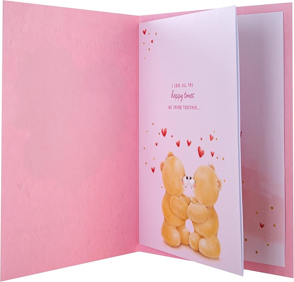 image 1 of Forever Friends Design Girlfriend Luxury Valentine's Day Card with Gift Box