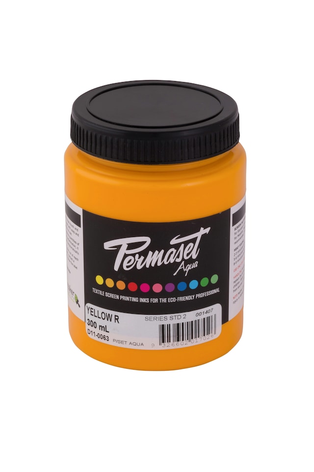 Permaset Aqua Standard Ink, Yellow, 300ml