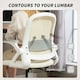 image 3 of HOMCOM Ergonomic Swivel Computer Chair with Flip-up Armrests, White | White | One Size