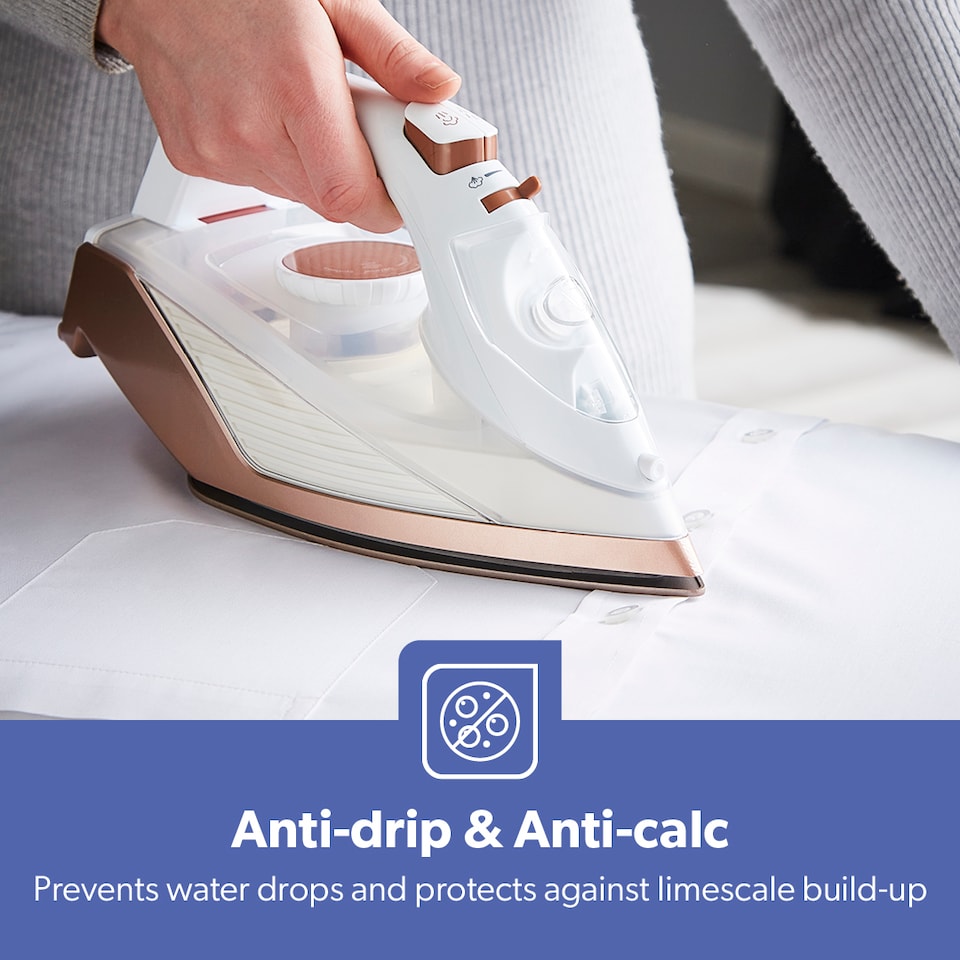 image 1 of GEEPAS 2 in 1 Dry & Wet Steam Iron 2200W, White