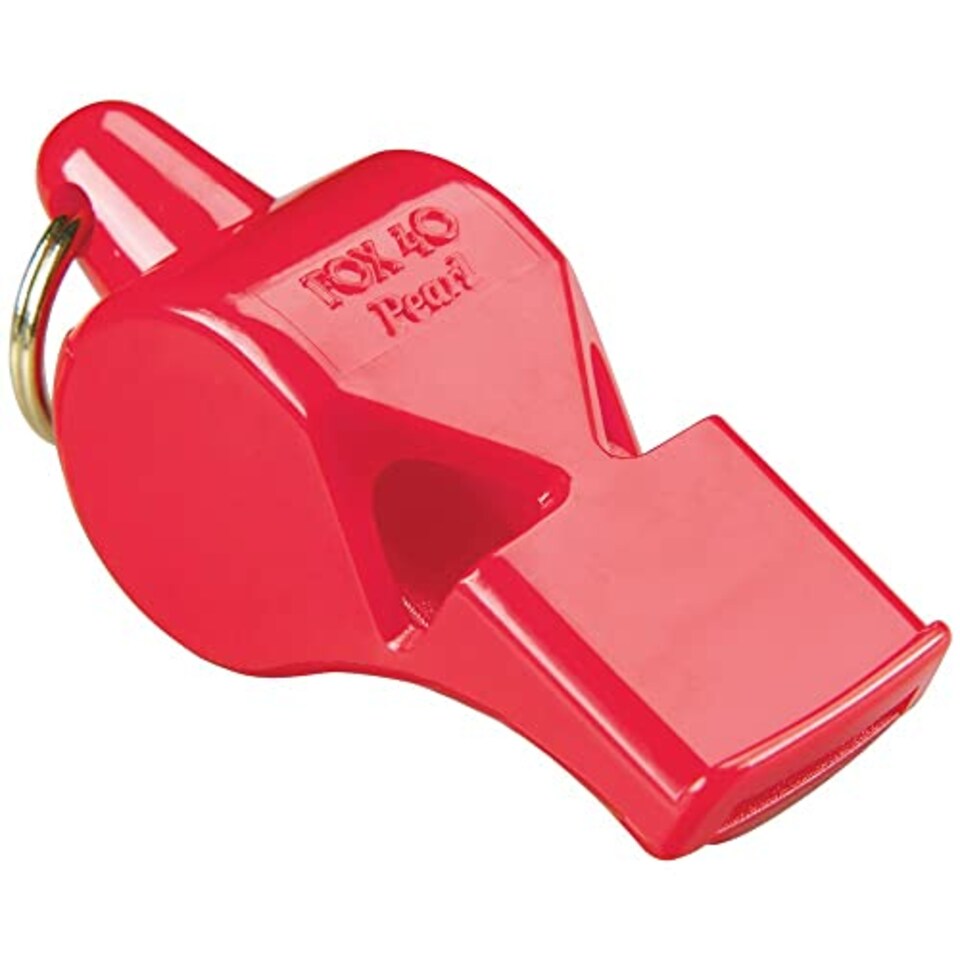 image 1 of Fox 40 Pearl Whistle With Wrist Lanyard Blue, One Size, K-Rey-Fxw105R