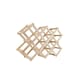 image 1 of Living and Home Solid Wood Wine Rack Foldable & Stackable - Natural