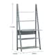 image 5 of Riva Ladder Bookcase Desk Light Grey