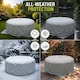image 2 of Hot Tub Spa 6 Person Hot Tub Cover Cap Outdoor Garden Patio Furniture Safety Protector, Grey, 195x100x70Cm