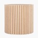 image 1 of Natural Linen Hard Pleat Lampshade | Cream | Cream | 1