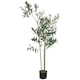 image 1 of HOMCOM 148 cm Decorative Artificial Plant, Silk Olive Tree with 553 Leaves