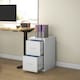 image 6 of HOMCOM 2 Drawer Filing Cabinet Steel File Cabinet for A4 Letter Size Cream