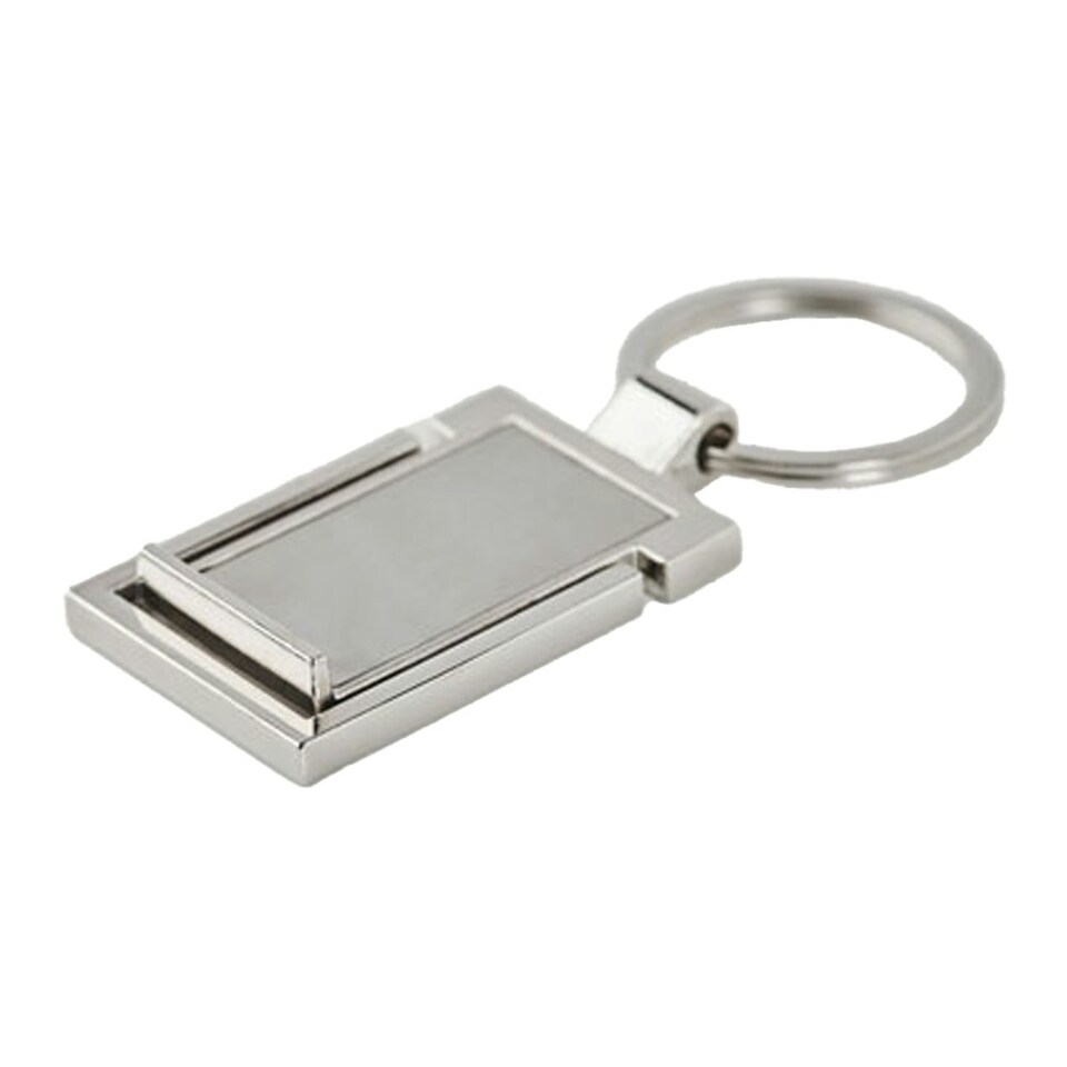 image 1 of MidOcean Stanrin Metal Keyring - Silver - One Size