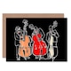 image 1 of Jazz Music Bass Contrabass Musicians Painting Art Card