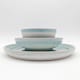 image 3 of Reactive Blue Glaze Dinnerware Dinner Plate 6pc Set 27cm