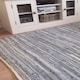 image 2 of DENIM Rug WashableFlat Weave Design - Cotton - L60 x W90 - Blue Blue