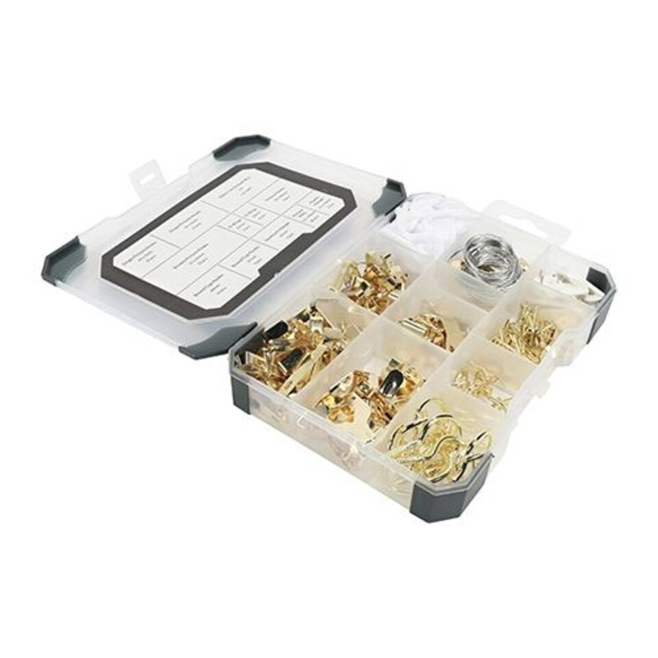 image 1 of Timco - Mixed Tray - Picture Hanging Kit (Size 179pcs - 179 Pieces)