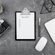 image 9 of Black A5 Clipboard with Butterfly Clip with Ruled Side