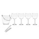 image 2 of Ice Bucket Vivalto 11444 Transparent Metal Crystal 14,5 x 12 x 12,5 cm 4x (10,5 x 20 cm) Wine glasses (2 Units) N/A