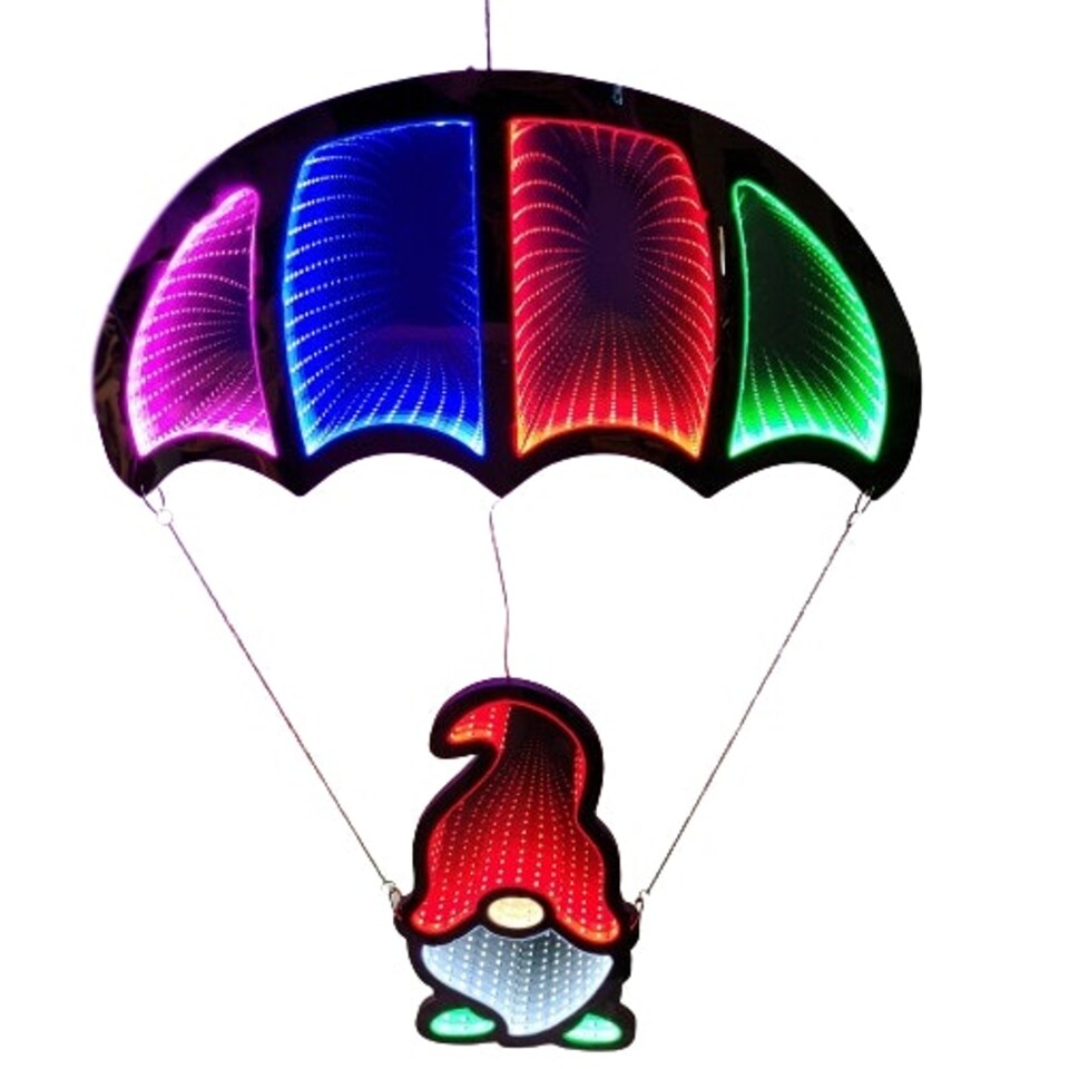 image 1 of 85cm LED Infinity Light Gonk Hanging Parachute
