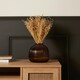image 2 of BHS Cognac Ribbed Glass Vase, Amber