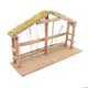 image 4 of LARGE Handmade Nativity Scene Birth Jesus Christ Wooden Stable Figurine House Sculpture Christmas Decoration Xmas Décor, W