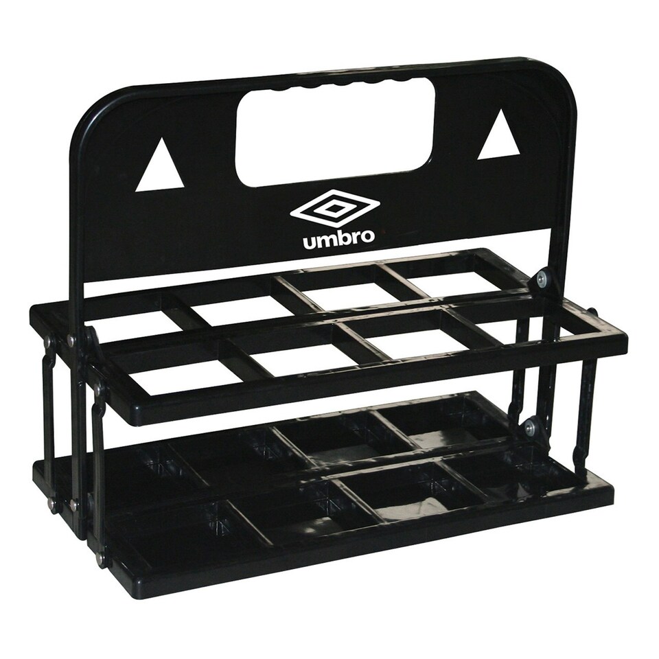 Umbro Logo 8 Bottles Water Bottle Carrier - Black - One Size