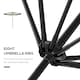 image 6 of Outsunny 2.7m Garden Parasol Umbrella with 8 Metal Ribs, Tilt and Crank, Coffee