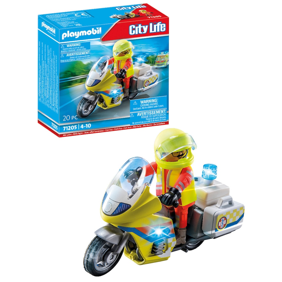 image 1 of Rescue Motorcycle with Flashing Light