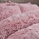 image 3 of Cuddly Deep Pile Faux Fur Duvet Cover Set | Pink | Blush Pink