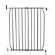 image 1 of Safetots Eco Screw Fit Baby Gate, Black, 70cm - 80cm, Stair Gate for Toddler and Baby, Screw Fit Safety Barrier