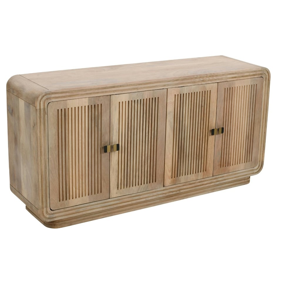image 1 of Rayne Mango Wood 4 Doors Large Sideboard Brown